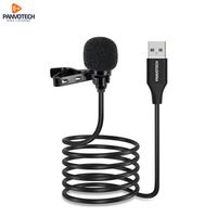 Für Panvotech Professional Mini Wired Revers Laval ier Kondensator mikrofon USB-Aufnahme Tragbares omni direktion ales Muster für PC