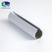Profil en aluminium ailé à motif vertical pour persiennes pour fanblade