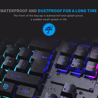 Regenboog-achtergrondverlichting, morsbestendig, programmeerbaar membraanbedraad gaming-toetsenbord, USB-interface, volledige grootte voor computer/desktop