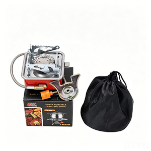 Réchaud <span class=keywords><strong>de</strong></span> camping au gaz butane compact, portable, pliable, coupe-vent, intégré, pour la <span class=keywords><strong>survie</strong></span> en plein air, la cuisine et les pique-niques, personnalisable OEM - Product Image 6
