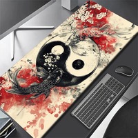 Diagramme Yin-Yang peinture traditionnelle chinoise tapis de souris de jeu PC tapis de joueur Teclado tapis de tapis ergonomique tapis de bureau pour ordinateur portable