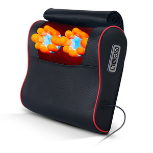 Neck Massage Pillow Black 30x23x13cm Heat Therapy For Neck Shoulder Relief With Remote Control - Product Image 4