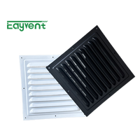 Grille extérieure en aluminium pour CVC, résistante aux intempéries, avec grille de ventilation anti-pluie et maille pour l'admission et l'évacuation de l'air