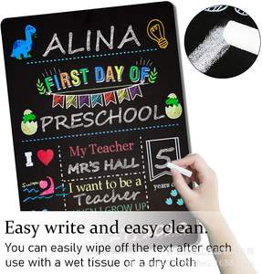 <span class=keywords><strong>Tableau</strong></span> noir réutilisable avec Photo à personnaliser, pour première et date de l'école, <span class=keywords><strong>tableau</strong></span> noir, accessoires à motifs - Product Image 3