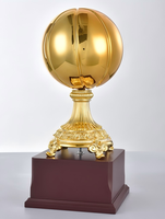 Vente chaude nouveau trophée de basket-ball en Bronze doré électrolytique créatif trophées à la mode pour la cérémonie de remise des prix de la réunion annuelle
