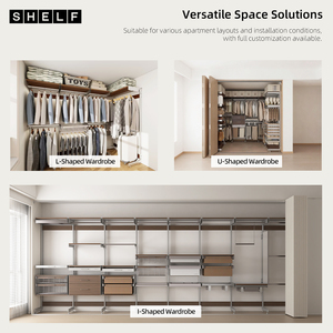 Armadio Moderno Autoportante in Acciaio SHELF - Ecologico, Salvaspazio, Facile da Montare, per Appartamenti, Camere da Letto, Soggiorni, Grande Capacità - Product Image 4