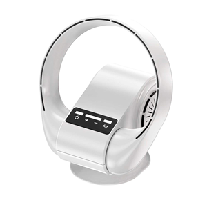 <span class=keywords><strong>Ventilateur</strong></span> mural sans pales moderne avec télécommande et tête oscillante, batterie 4000 mAh pour hôtel, maison et voiture - Product Image 1