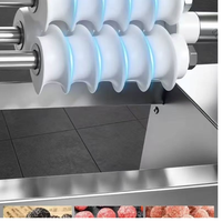 Rouleuse à spirale entièrement automatique robuste avec moteur 580W, construction en acier inoxydable pour la production de boules de pâte en grande quantité sur de longues heures