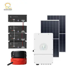 BR pannello solare 100kw pannello solare On e Off Grid ibrido 8KW tetto solare tegole sistema fotovoltaico con pieghevole pannello solare per la casa