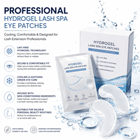 Patchs Hydrogel Rafraîchissants et Antidérapants pour Extensions de Cils, Sans Peluches, à l'Acide et au PDRN, pour Soins Spa des Yeux