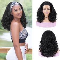 Perruques synthétiques haute performance en soie glacée, ajustables, bouclées lâches, style afro, pour vente en gros