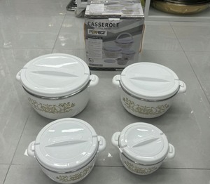 Juego <span class=keywords><strong>de</strong></span> 4 Cazuelas Térmicas Modernas <span class=keywords><strong>de</strong></span> 1L, 2L, 4L y 6L, Recipientes Aislados para Mantener Comidas Calientes Durante 6 Horas, Ideales para Fiestas - Product Image 4