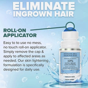 Traitement de soin de la peau de marque privée bouchon de bosse de rasoir solution de poils incarnés sérum pour hommes crème épilation <span class=keywords><strong>intime</strong></span> pour femmes - Product Image 4