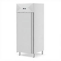 Réfrigérateur commercial à porte simple, vertical, en acier inoxydable, pour cuisine de restaurant