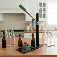 Machine de capsulage manuelle à anneau de serrage pliable pour bouteilles en verre, idéale pour la bière et les boissons gazeuses – Équipement de brassage