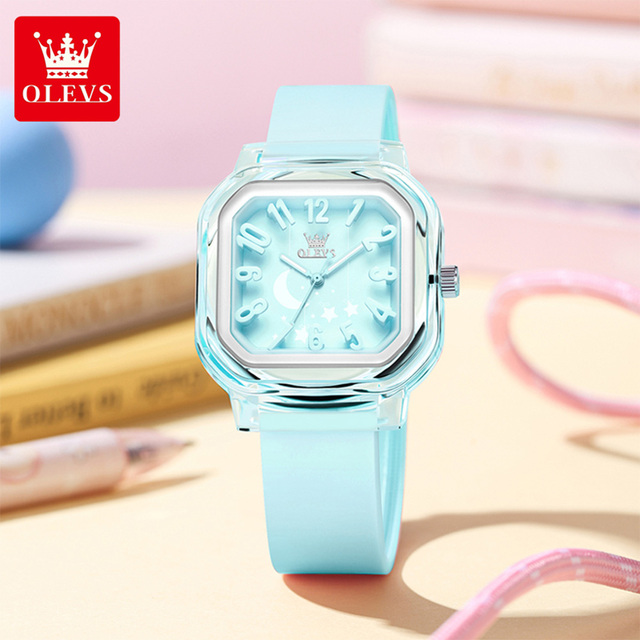 OLEVS 3711 Fashionable Luminous Watch Quartz Luminous Watches OEM Custom logo Arabic Numerals Waterproof  Watch for Woman