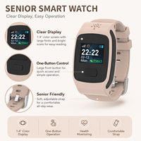 Montre de surveillance de la santé étanche avec signal GPS stable, rappel de médicaments, bracelet de suivi SOS pour les soins aux personnes âgées
