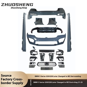 Kit de Carrocería para Serie 5 G30G38, Nuevo, Conjunto de Parachoques Delantero y Trasero con Barra Lateral Grande, Modificación Lateral M5 ZS-0000 - Product Image 2