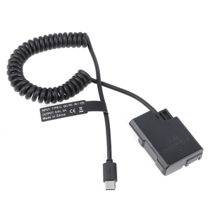 Jingying-Cargador de batería simulado para cámara DSLR tipo C, fuente de alimentación, cable de resorte para D5600 D5500 <span class=keywords><strong>D3500</strong></span> - Product Image 4
