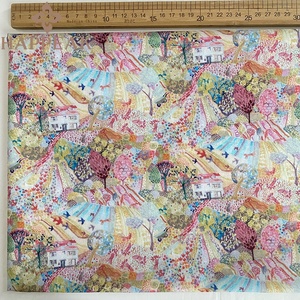 Tessuto in <span class=keywords><strong>Cotone</strong></span> 100% HAPPEAK, Stampa Colorata Personalizzata con Case, per Camicie da Bambina, Abbigliamento per Bambini di Tendenza - Product Image 1