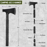 Kit de survie 268 pièces Équipement de survie d'urgence Fournitures avec trousse de premiers soins Camping pour le camping la randonnée la chasse Noël