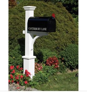 Customized color dismountable standing pole mailbox