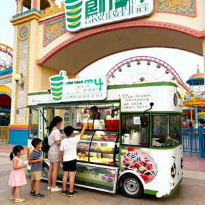 Camion de vente ambulante multifonctionnel en acier inoxydable de haute qualité, 5 m, 4 étagères, pour fruits, thé au lait, café, rue - Product Image 4