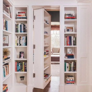 Étagère à livres en bois massif GGlobal avec porte cachée rotative, cloison dissimulée, conception de mécanisme créatif, utilisation moderne en sous-sol, manuel - Product Image 2