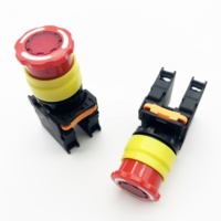 Bouton poussoir d'arrêt d'urgence Shuangke SKB0-PZ311 22 mm, diamètre de la tête 30 mm, corps court, 1NO 1NC ou 2NC, deux contacts, interrupteur, CE