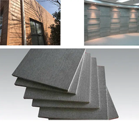 Panneaux Muraux Préfabriqués Gris en Fibrociment pour Revêtement Extérieur et Façade de Bâtiment