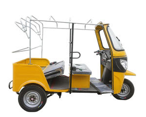 Rickshaw électrique à carrosserie ouverte pour les voyages longue distance, <span class=keywords><strong>taxi</strong></span> pour passagers en milieu rural africain avec batterie au lithium 72V et moteur 2000W - Product Image 6