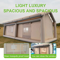 YJ Home Tente de camping gonflable portable de luxe Oxford imperméable et coton élégant pour tente en toile de voyage en plein air