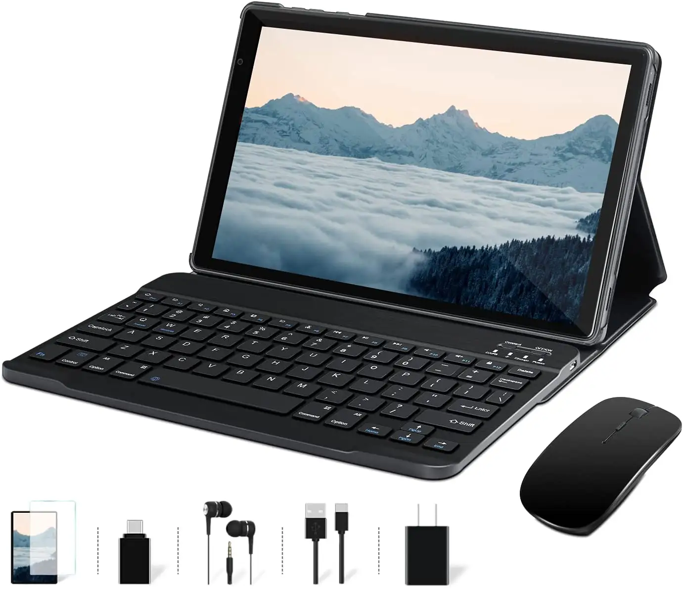 2022 Tablet Android 11 Facetel Q3Pro 10 inç Tablet: sekiz çekirdekli işlemci 4GB RAM,64GB ROM-8000 mAh IPS HD ekran, Google GMS