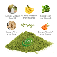 Pabrik Grosir Bubuk Daun Moringa Natural Moringa Oleifera Powder Bulk