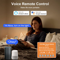 El más nuevo 10A Tuya Smart Wifi Switch Mini interruptor de luz Control remoto por voz para Smart Home