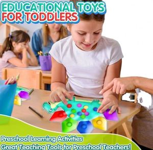 ของขวัญใส่ถุงคริสต์มาสสำหรับเด็กเล็ก หลานน้อย ของเล่นไดโนเสาร์ แยกสีตามประเภท ของเล่นเสริมพัฒนาการ 5-7 ปี ทำจากพลาสติก - Product Image 2