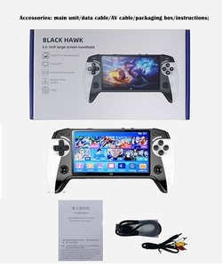 5.5 HD IPS Black White Grip AV TV Desktop 2P Dual Joystick Dustproof Type-C Fast Charge X9 <b>Retro</b> <b>Handheld</b> <b>Console</b> - Product Image 1