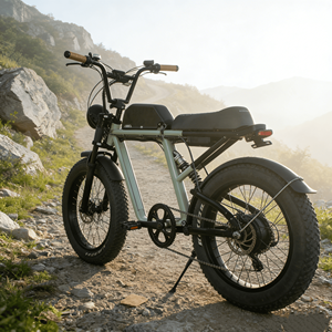 Vélo électrique puissant à pneus gras de 20 pouces pour adultes, 48V 750W, vélo électrique à pneus gras, suspension intégrale, vélo électrique hybride - Product Image 1