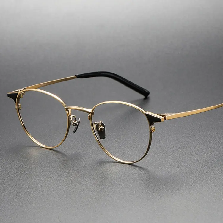 티타늄 프레임 방사선 독서 안경 광학 프레임 처방 안경 와이어 이탈리아어 안경 안경 안경