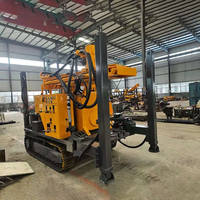 Foreuse hydraulique diesel sur chenilles FY-260 avec pompe, moteur et boîte de vitesses - Profondeur de forage 260 m, utilisation facile pour le forage de puits domestiques