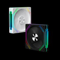 Ventilateurs de boîtier PC RVB ultra silencieux de 120mm 4 broches avec éclairage RVB Refroidissement puissant et paramètres réglables pour ordinateurs de jeu