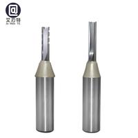 Fraise droite TCT à queue de 1/2 po (6*20mm), fraise à bois à pointe en carbure pour le rainurage et la découpe du bois, du MDF et du contreplaqué