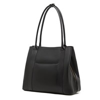 Tas Tote Kulit Sapi Asli Vintage 2026 Kapasitas Besar Warna Solid Tas Selempang Wanita Kelas Atas untuk Kerja dan Perjalanan