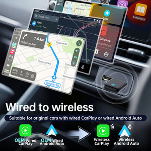 Grandnavi Carplay sans fil portable Android Auto Dongle <span class=keywords><strong>google</strong></span> Maps Commande vocale pour Carplay filaire d'origine à Carplay sans fil - Product Image 4