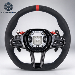 Volant chauffant personnalisé en fibre de carbone pour Toyota A90 GR Supra MK4 MK5 G80 2019 2020 2021 2022 2023 2024 2025 2026 - Product Image 1