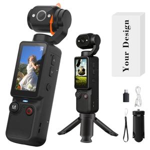 0728 <b>External</b> 1410 Single <b>Speaker</b> Professional Action Camera Comfortable Grip Lightweight Pov Portable Vlog for Parties - Product Image 3