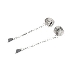 Accessoires marins Bouchon de vidange de pont avec chaîne Poignée en acier inoxydable pour la fabrication de bateaux - Product Image 1