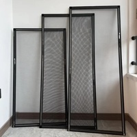 Moustiquaire de fenêtre extensible moderne en fil d'acier inoxydable avec maille en alliage d'aluminium pour fenêtres à battants