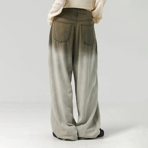 <span class=keywords><strong>Pantalones</strong></span> Vaqueros Anchos de Mezclilla AOXI Higtstreet, Estilo Baggy, Desteñidos al Sol, Extremadamente Blanqueados, <span class=keywords><strong>Pantalones</strong></span> Anchos de Pierna Ancha <span class=keywords><strong>para</strong></span> Mujer - Product Image 4