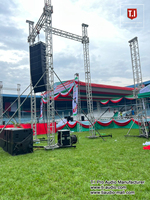 Sistema de Sonido Profesional para Exteriores T.I Pro Audio Best Sound LA-212 de 2000W RMS, Altavoz Line Array de Tres Vías con Doble Woofer de 12 Pulgadas